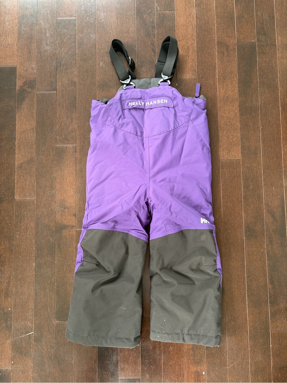 Helly Hansen Purple and Black Kids Snow Overalls